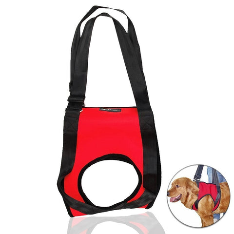 Front Carrier Lift Harness For Elderly Dogs Red